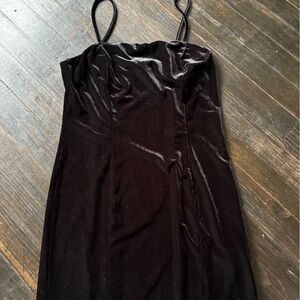 Forever 21 Black Velvet Dress